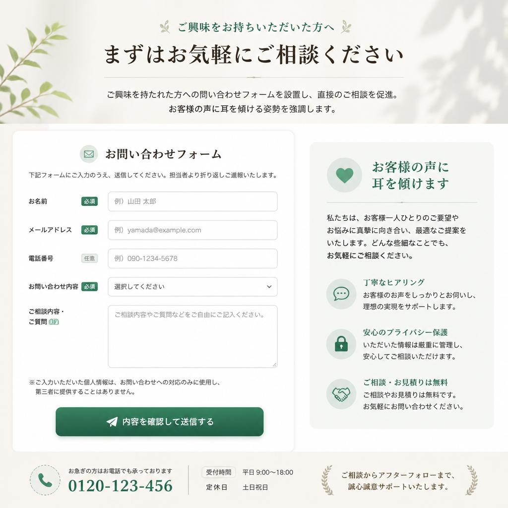 お問い合わせで未来をつかもう