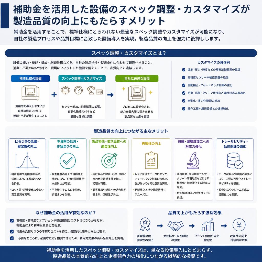スペック調整のメリット