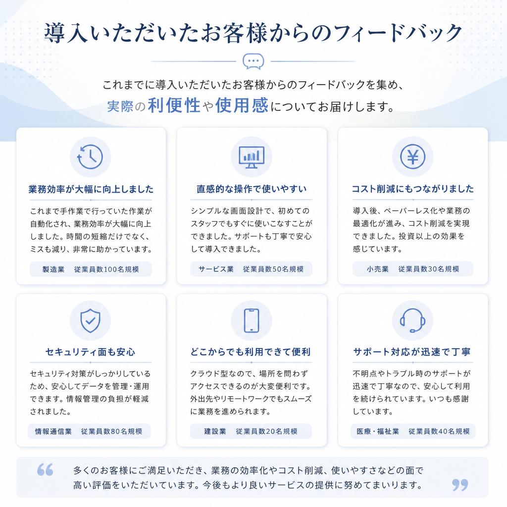 お客様の声