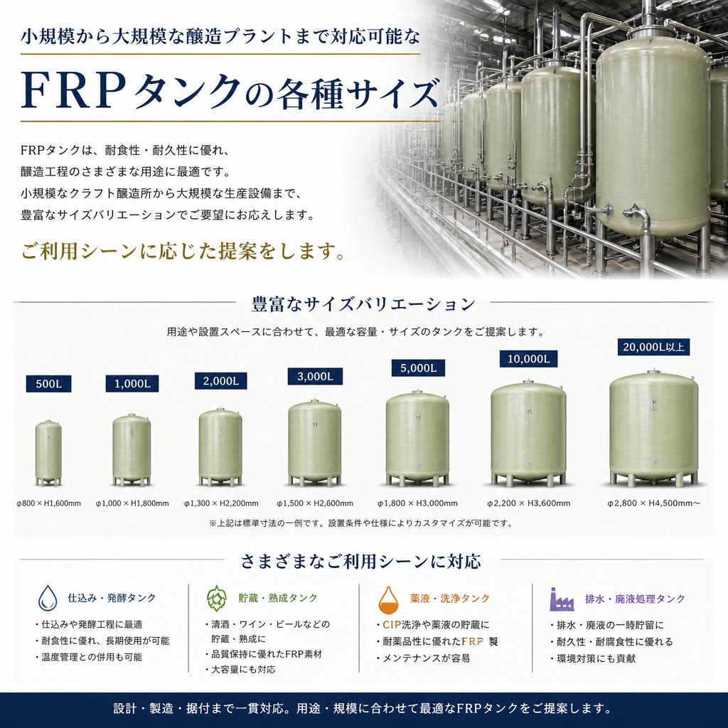 2. 様々なサイズでニーズに応える