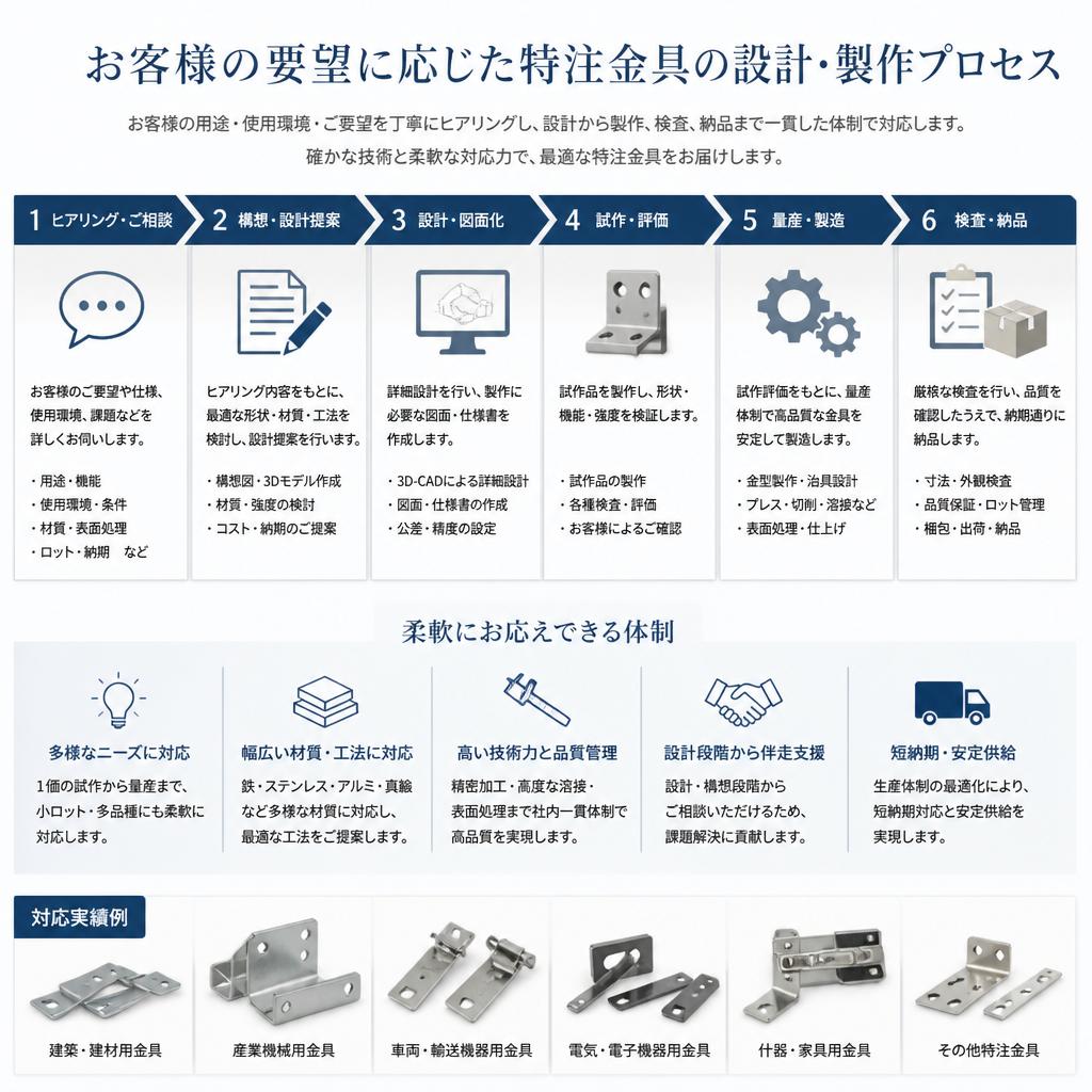 オーダーメイドに対応