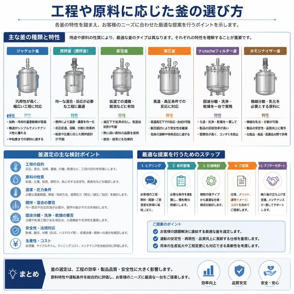 最適な釜の選び方