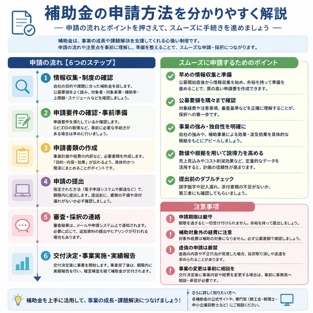 スムーズな申請手順