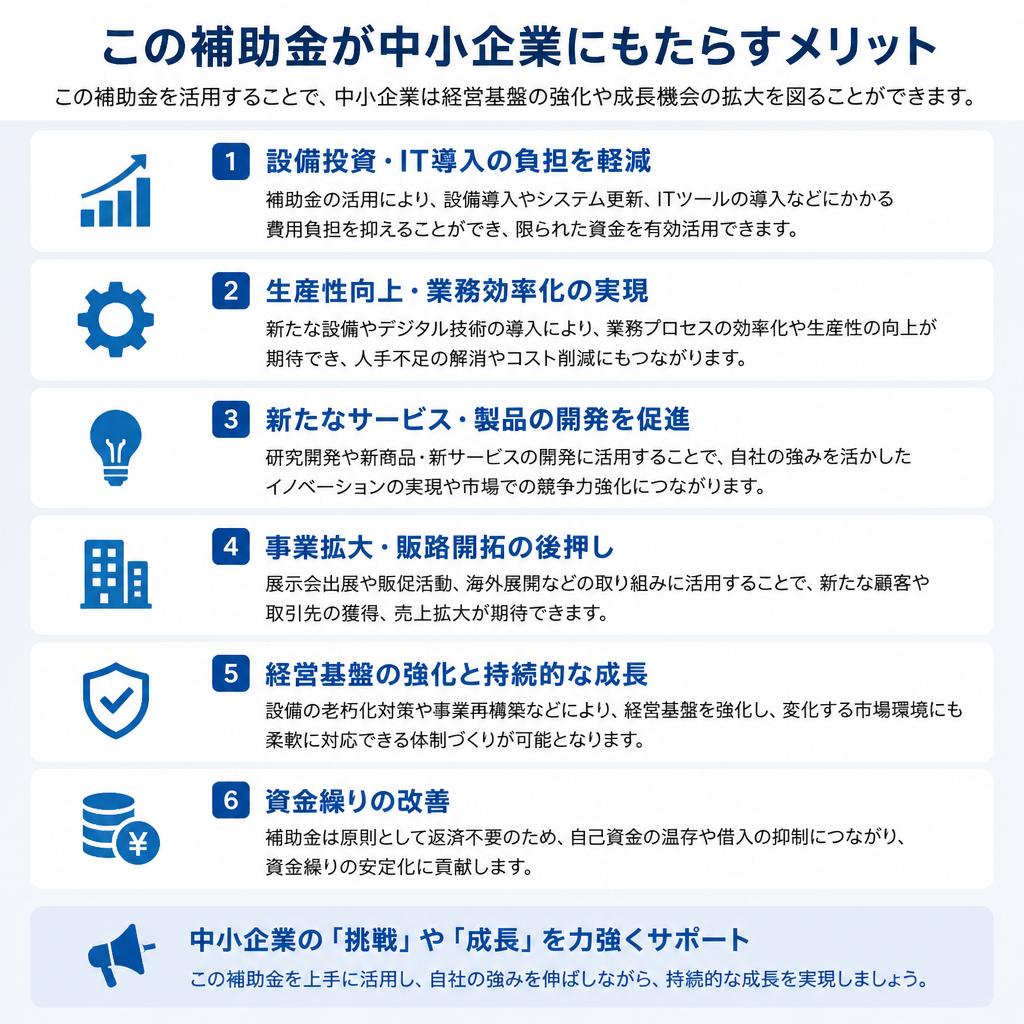 2. 補助金の目的とメリット