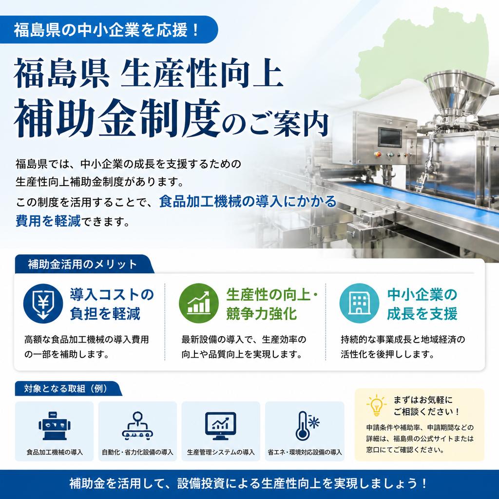 生産性向上補助金とは？