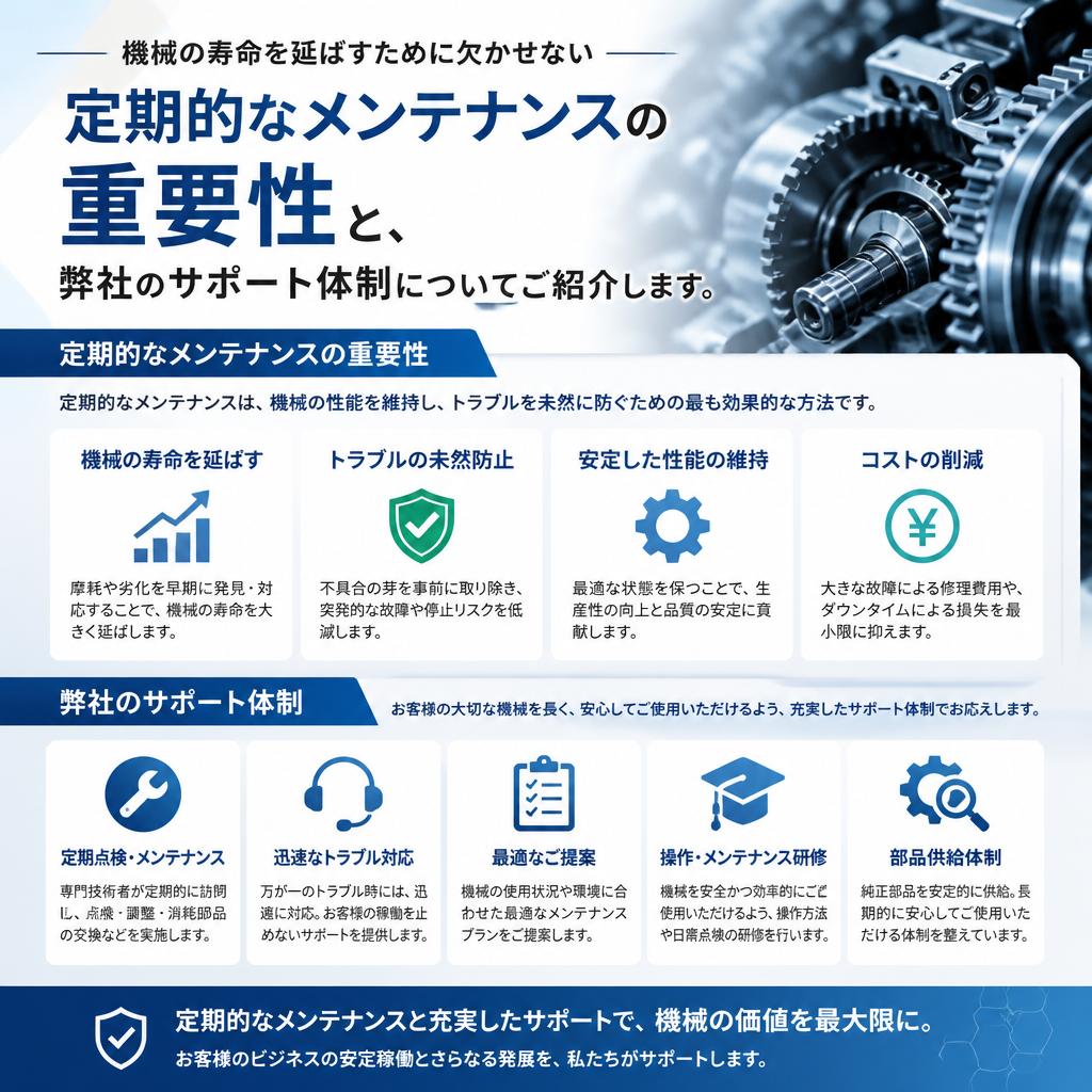 メンテナンス対応の重要性